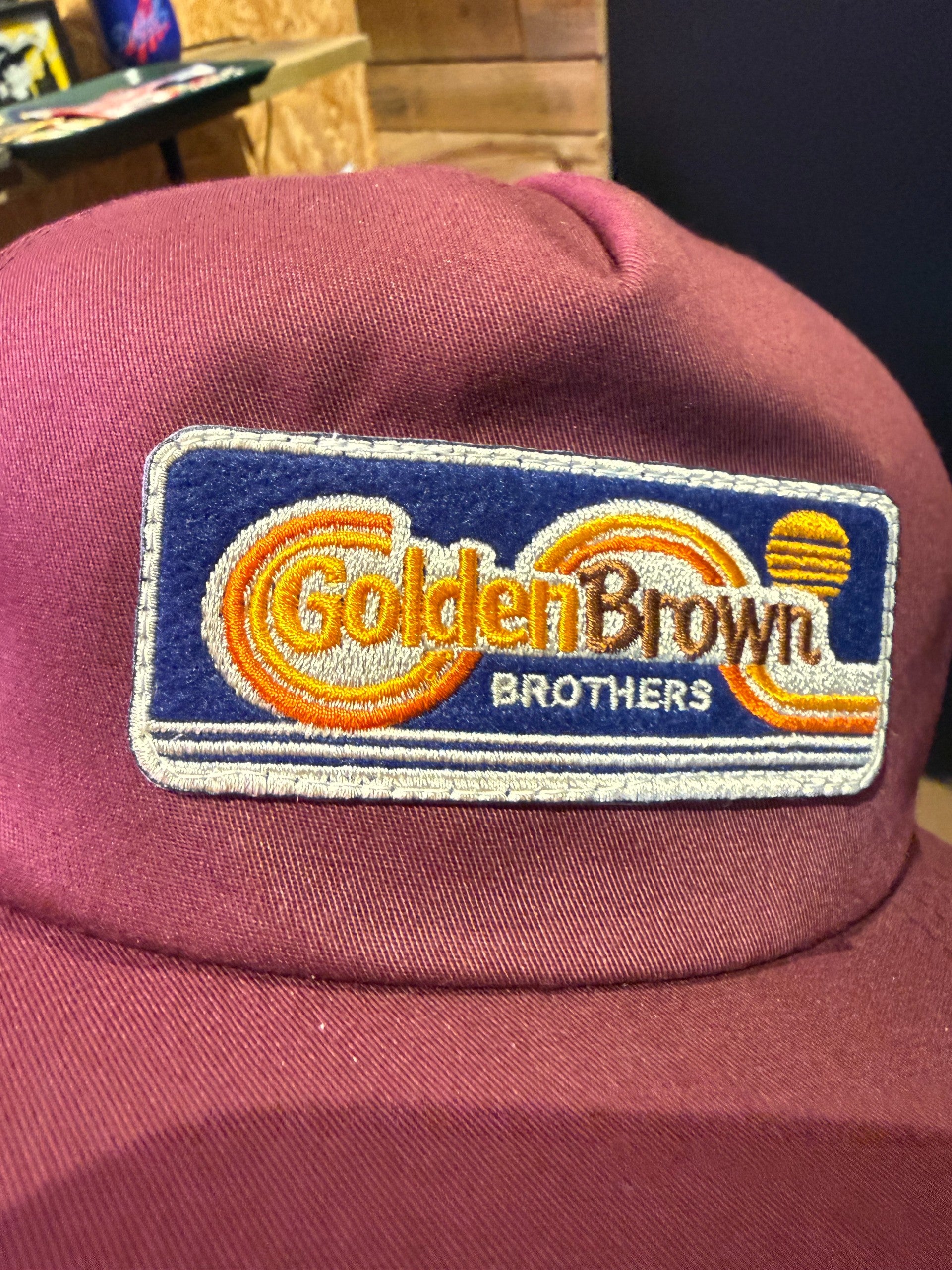 GBB ORIGINAL PATCH CAP - BURGUNDY | GOLDENBROWNBROTHERS
