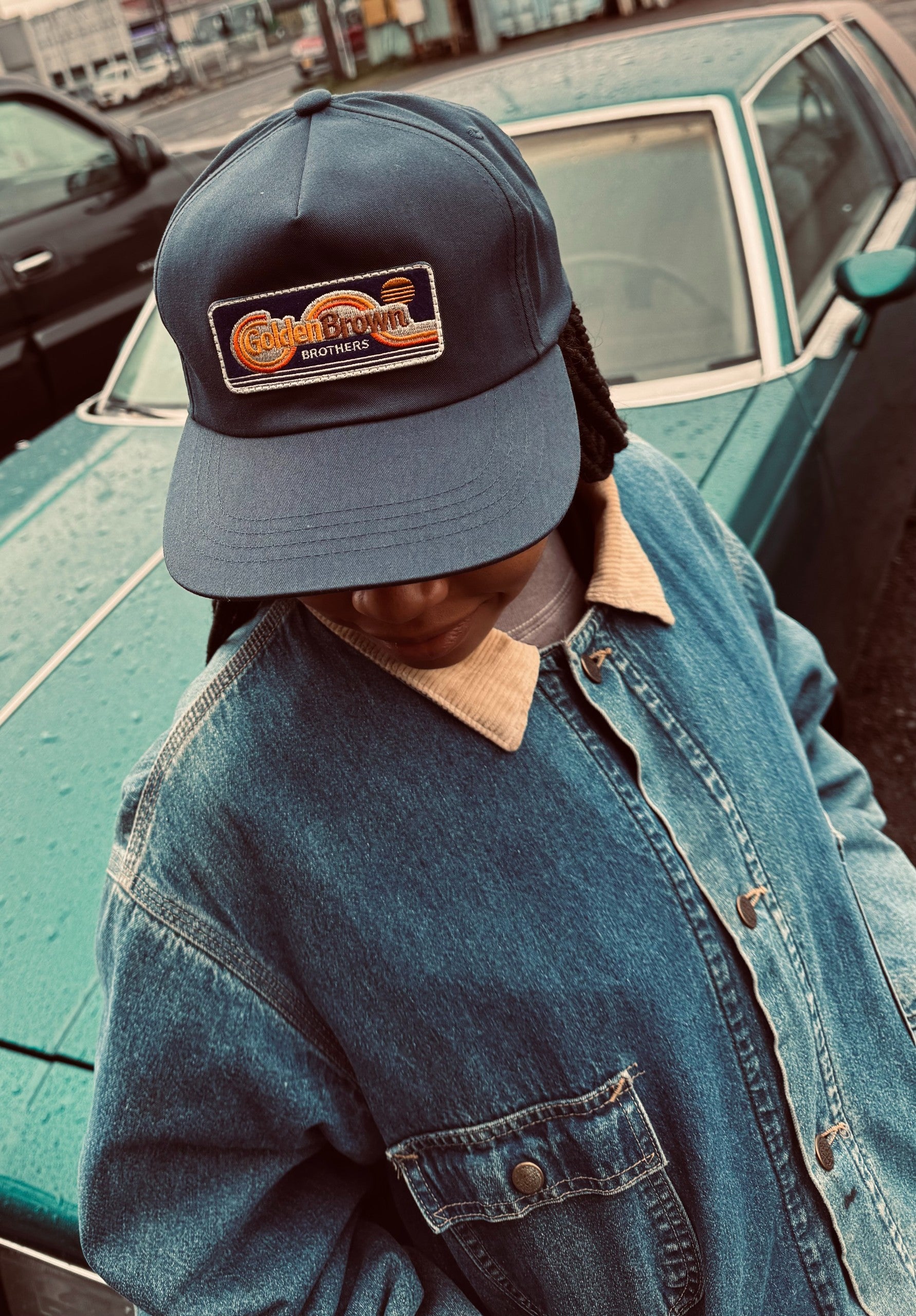 GBB ORIGINAL PATCH CAP -NAVY | GOLDENBROWNBROTHERS